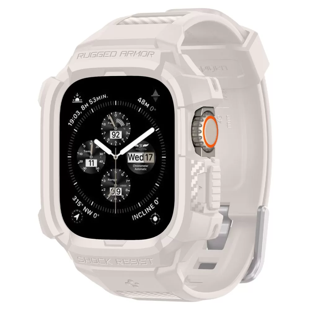 Apple Watch Ultra 4 Smartwatch Bands  SPIGEN RUGGED ARMOR ”PRO” (49 mm)