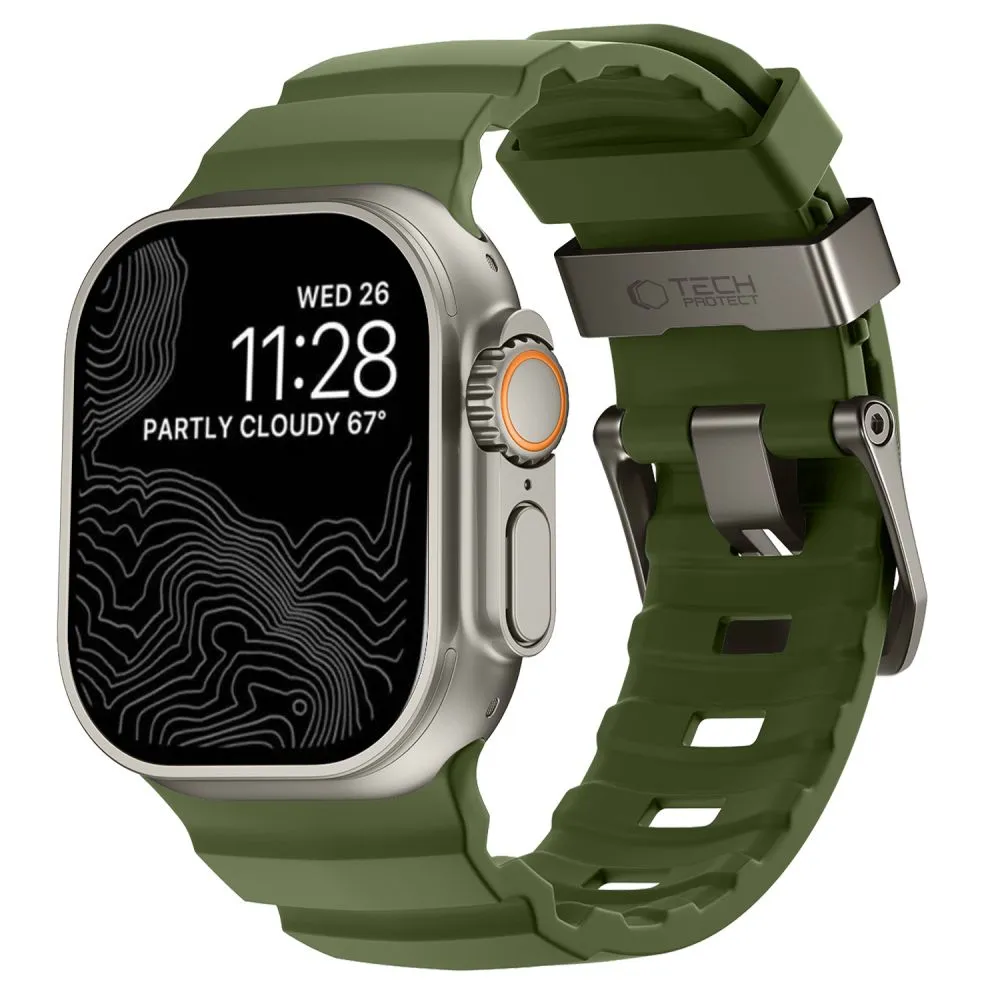 Apple Watch Ultra 4 Viedpulksteņu siksniņas zaļš TECH-PROTECT MOTION (49 mm)