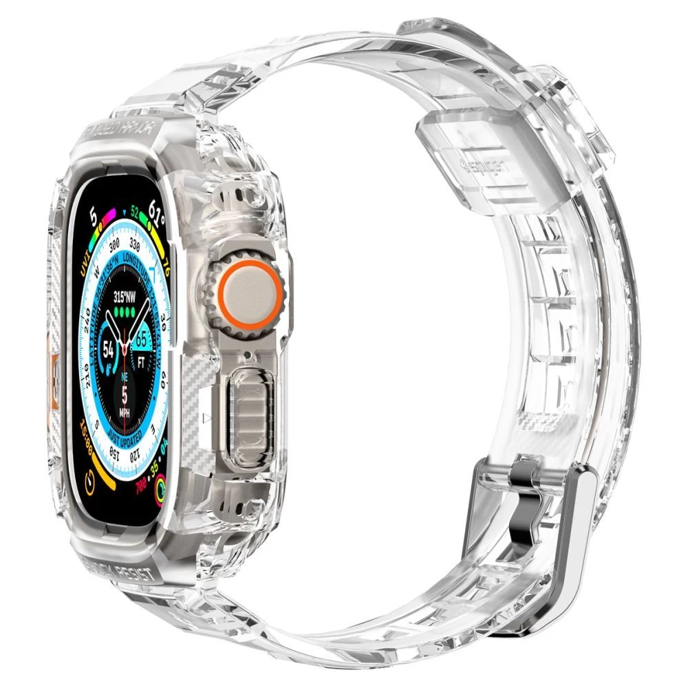 Apple Watch Ultra 4 Viedpulksteņu siksniņas caurspīdīgs SPIGEN RUGGED ARMOR ”PRO” (49mm)