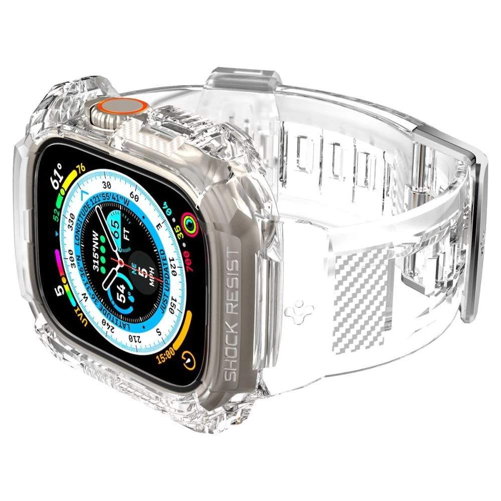 Apple Watch Ultra 4 Viedpulksteņu siksniņas caurspīdīgs SPIGEN RUGGED ARMOR ”PRO” (49mm)
