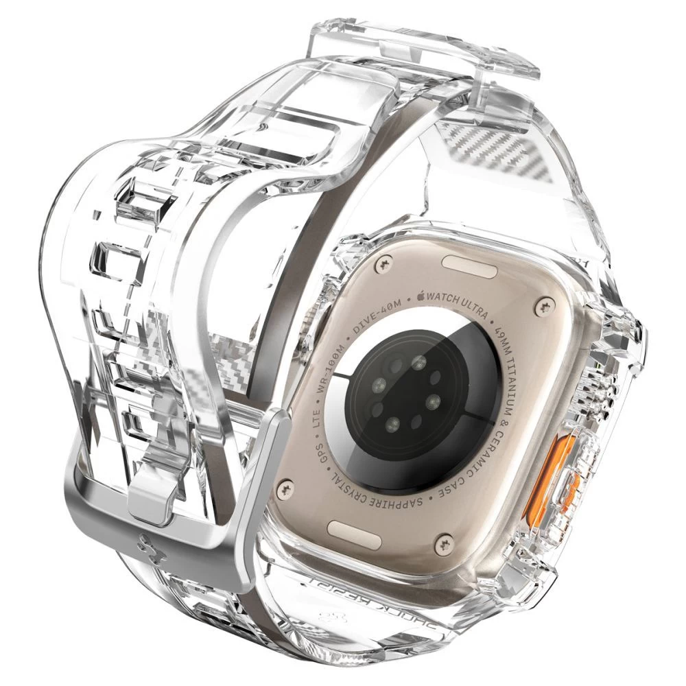 Apple Watch Ultra 4 Viedpulksteņu siksniņas caurspīdīgs SPIGEN RUGGED ARMOR ”PRO” (49mm)