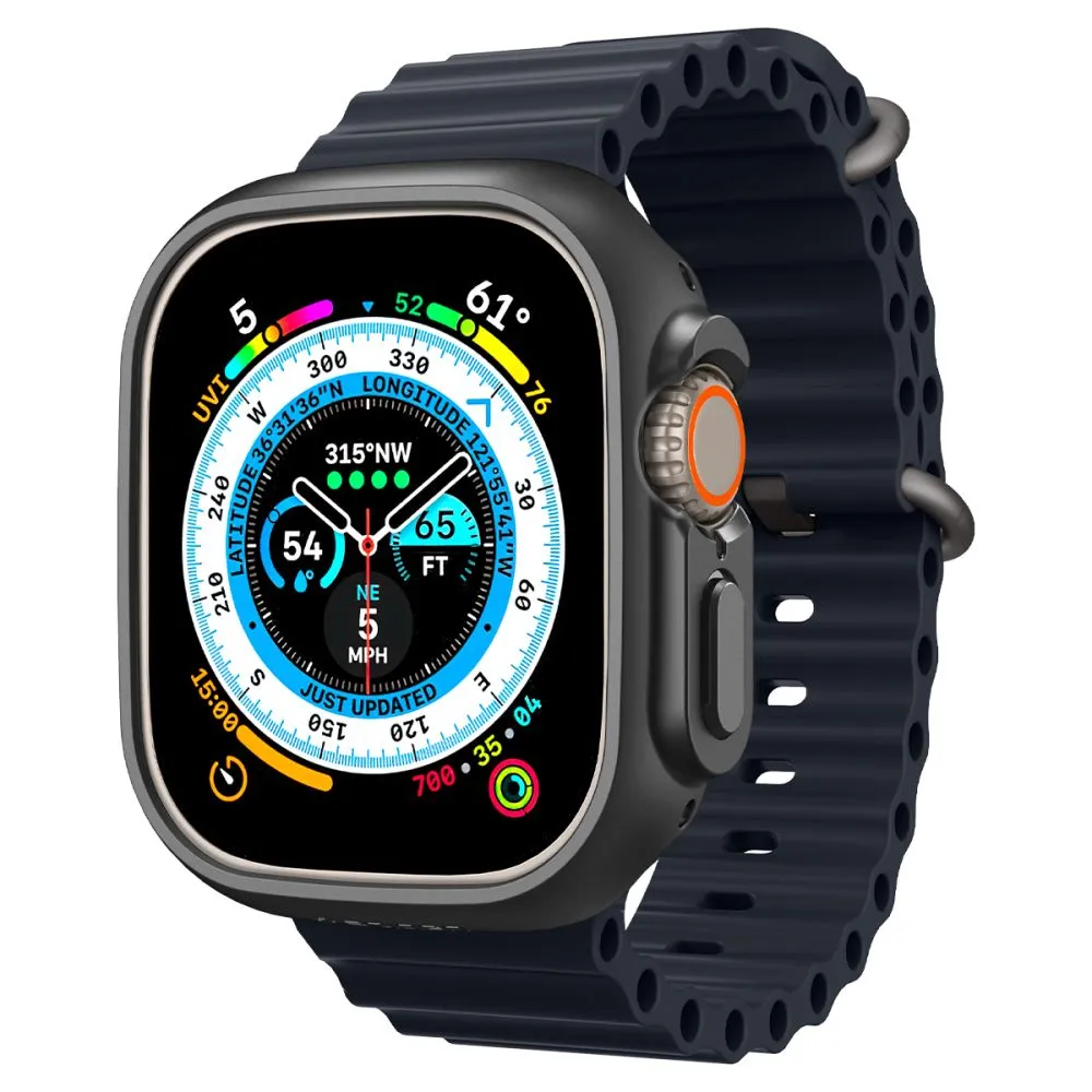 Apple Watch Ultra 4 Aizsargvāciņi un maciņi melns SPIGEN THIN FIT (49 mm)