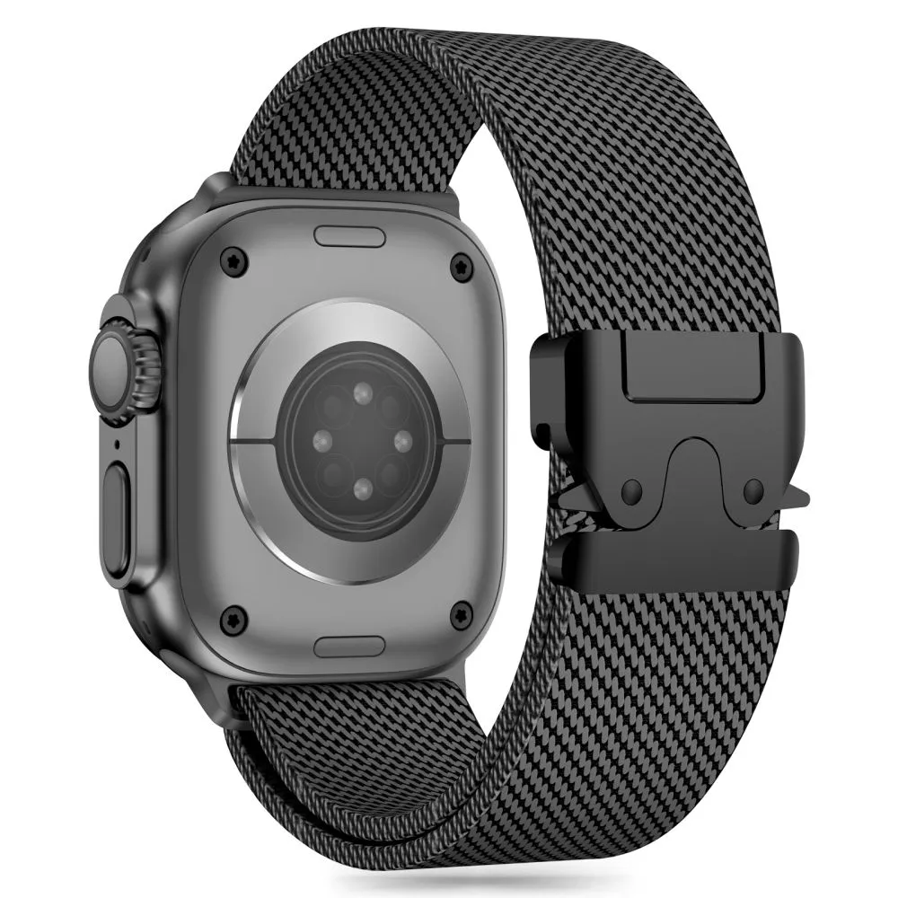 Apple Watch Ultra 4 Viedpulksteņu siksniņas melns TECH-PROTECT MILANO ULTRA (49 mm)