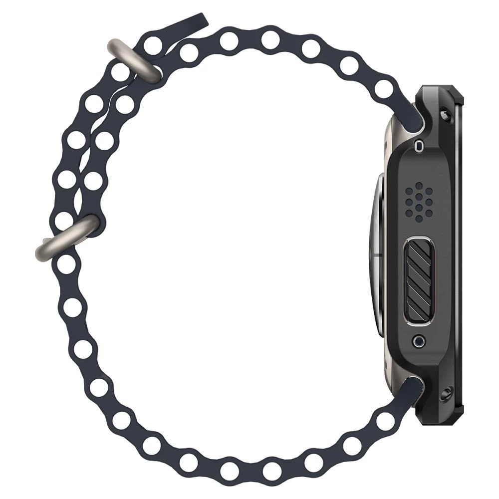 Apple Watch Ultra 4 Aizsargvāciņi un maciņi melns SPIGEN TOUGH ARMOR (49mm)