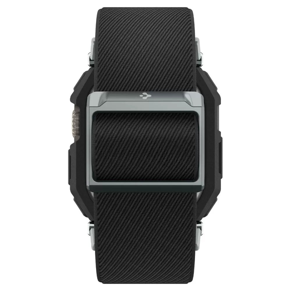 Apple Watch Ultra 4 Viedpulksteņu siksniņas melns SPIGEN LITE FIT ”PRO” (49 mm)