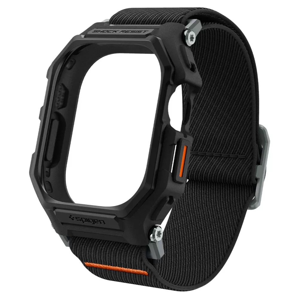Apple Watch Ultra 4 Viedpulksteņu siksniņas melns SPIGEN LITE FIT ”PRO” (49 mm)