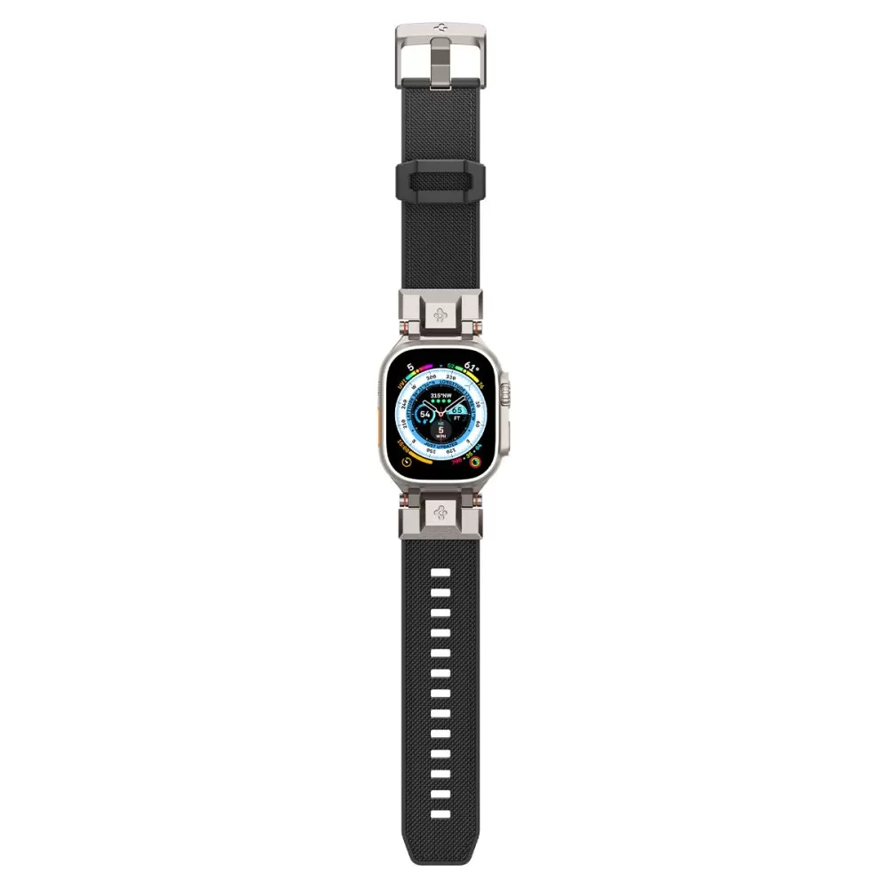 Apple Watch Ultra 4 Viedpulksteņu siksniņas melns SPIGEN DURAPRO ARMOR (49 mm)