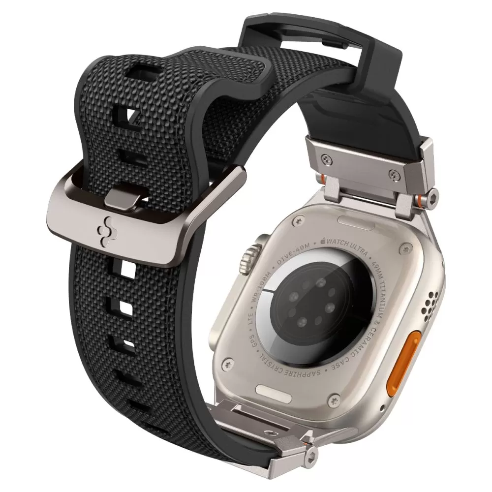 Apple Watch Ultra 4 Viedpulksteņu siksniņas melns SPIGEN DURAPRO ARMOR (49 mm)