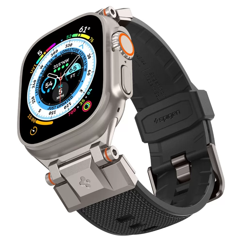 Apple Watch Ultra 4 Viedpulksteņu siksniņas melns SPIGEN DURAPRO ARMOR (49 mm)