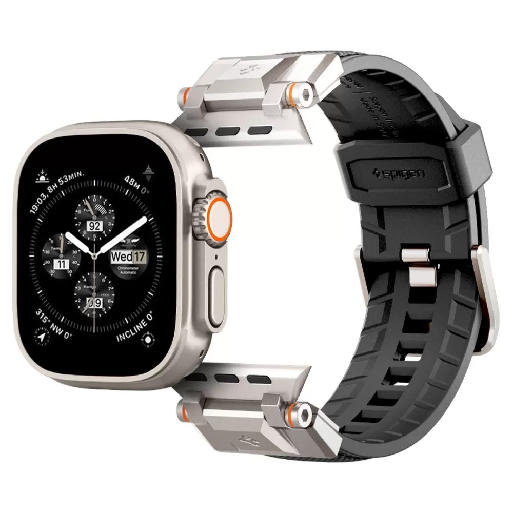 Apple Watch Ultra 4 Viedpulksteņu siksniņas melns SPIGEN DURAPRO ARMOR (49 mm)