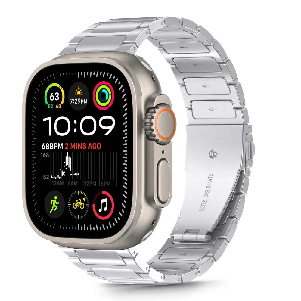 Apple Watch Ultra 4 Viedpulksteņu siksniņas sudraba TECH-PROTECT STAINLESS CLASSIC (49 mm)