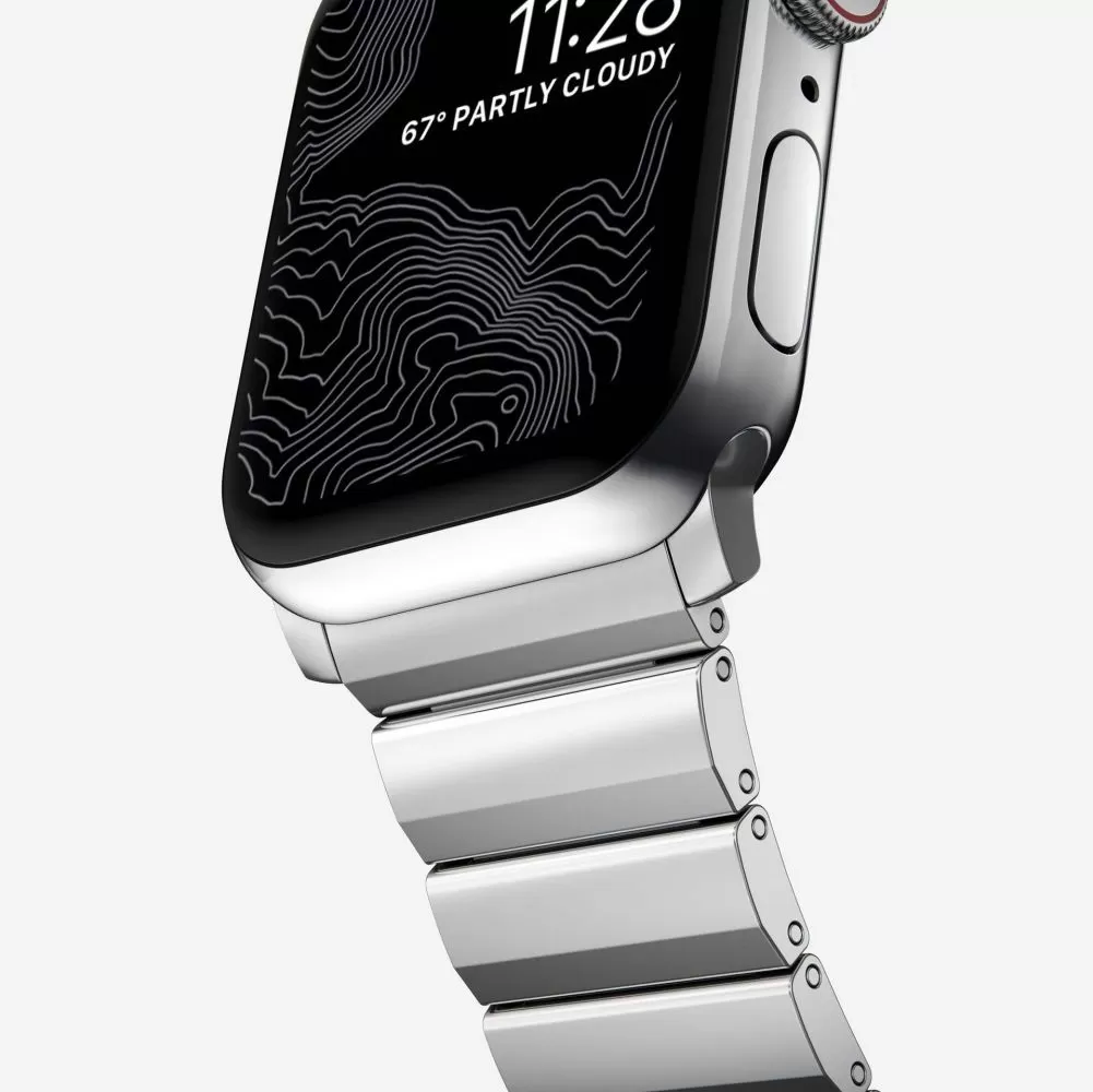 Apple Watch Ultra 4 Viedpulksteņu siksniņas sudraba TECH-PROTECT STEELBAND (49 mm)