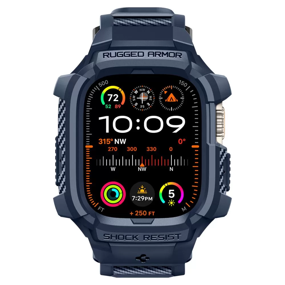 Apple Watch Ultra 4 Viedpulksteņu siksniņas zils SPIGEN RUGGED ARMOR ”PRO” (49 mm)