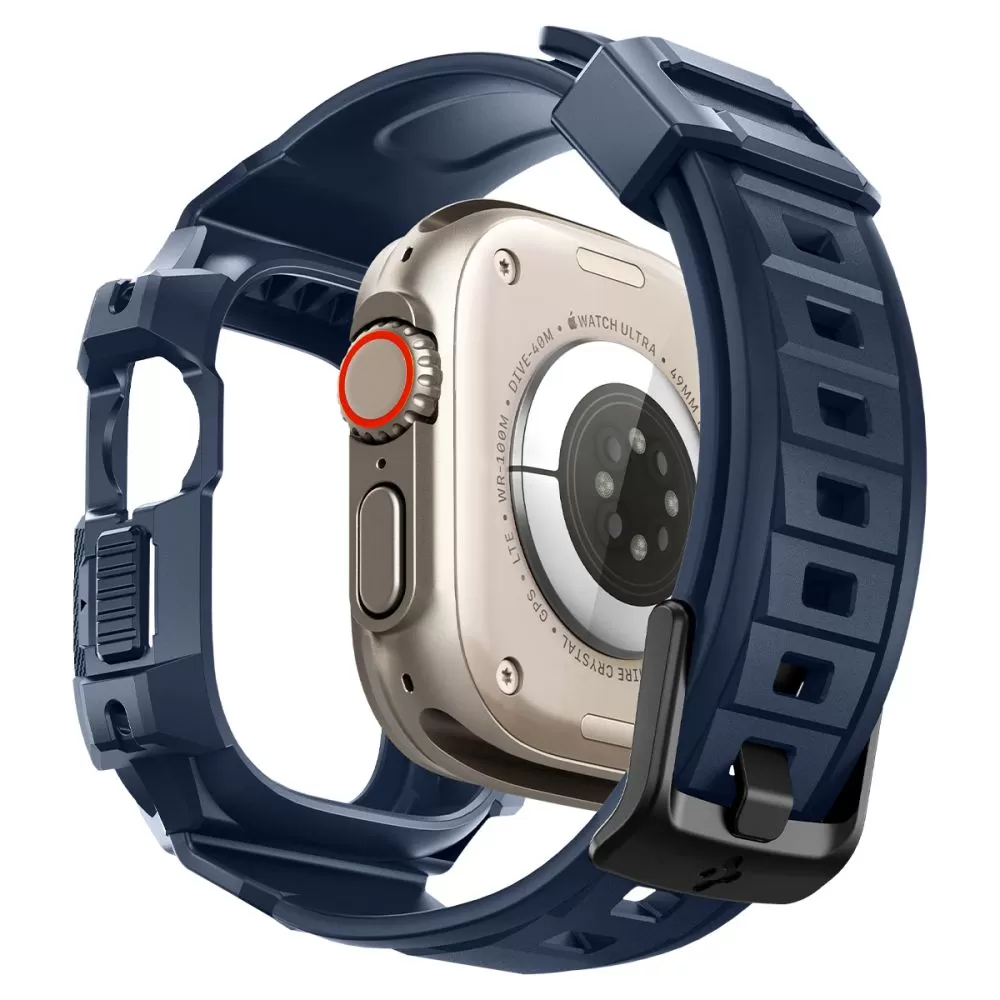 Apple Watch Ultra 4 Viedpulksteņu siksniņas zils SPIGEN RUGGED ARMOR ”PRO” (49 mm)