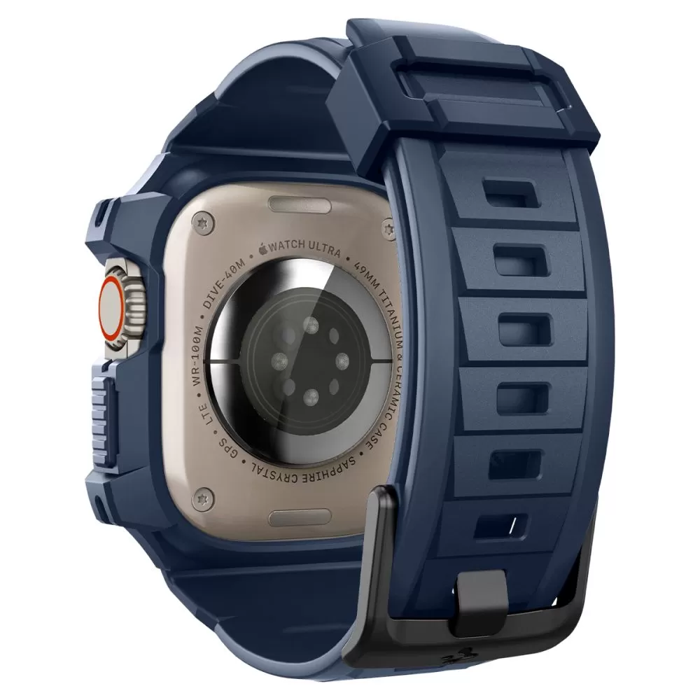 Apple Watch Ultra 4 Viedpulksteņu siksniņas zils SPIGEN RUGGED ARMOR ”PRO” (49 mm)