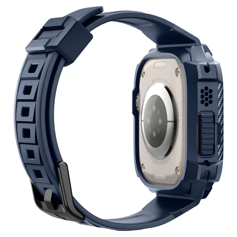 Apple Watch Ultra 4 Viedpulksteņu siksniņas zils SPIGEN RUGGED ARMOR ”PRO” (49 mm)