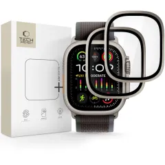 Watch Watch Ultra 4 viedpulksteņa aizsargstikls TECH-PROTECT GLASS RING 2-PACK Apple Watch Ultra 4 (49mm)
