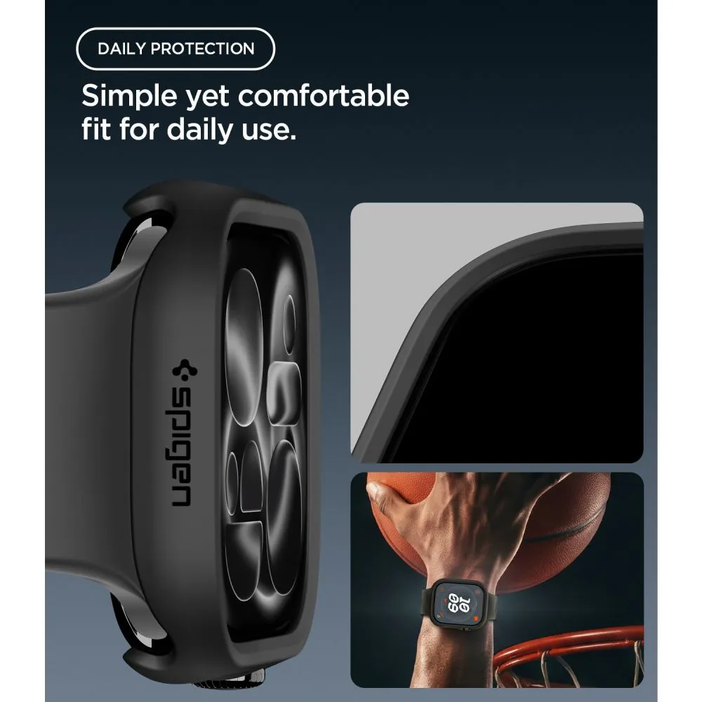 Apple Watch 12 Skyddsfodral och cases svart SPIGEN THIN FIT (46 MM)