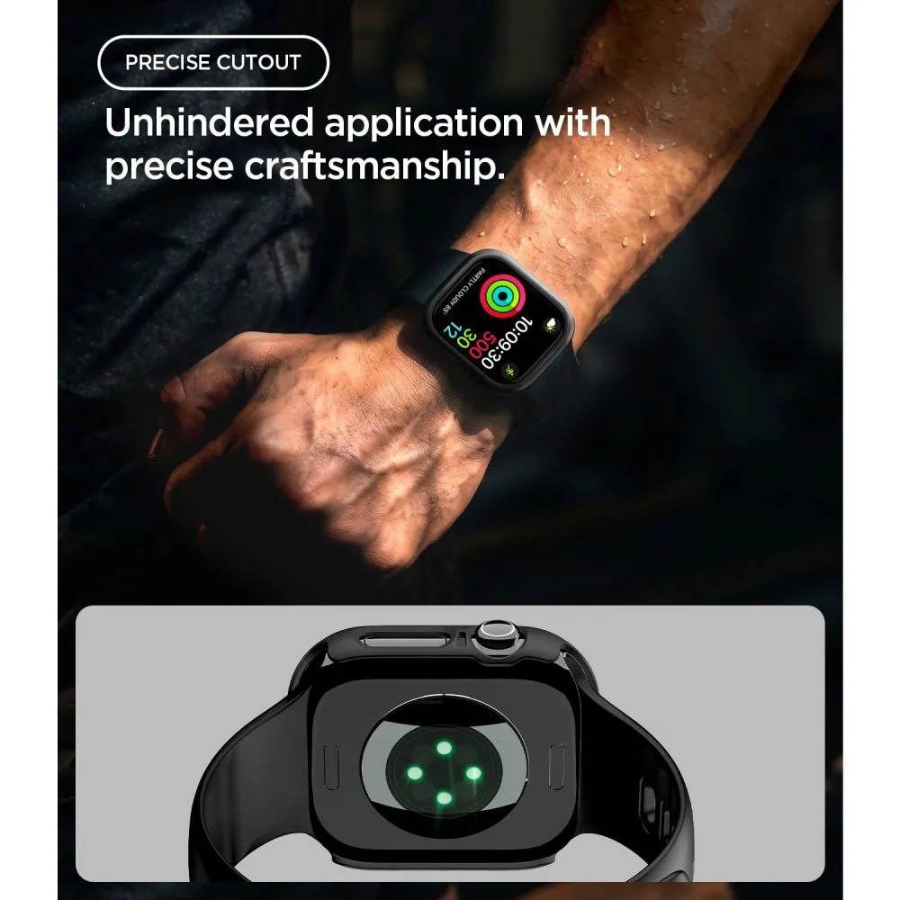 Apple Watch 12 Skyddsfodral och cases svart SPIGEN THIN FIT (42 MM)