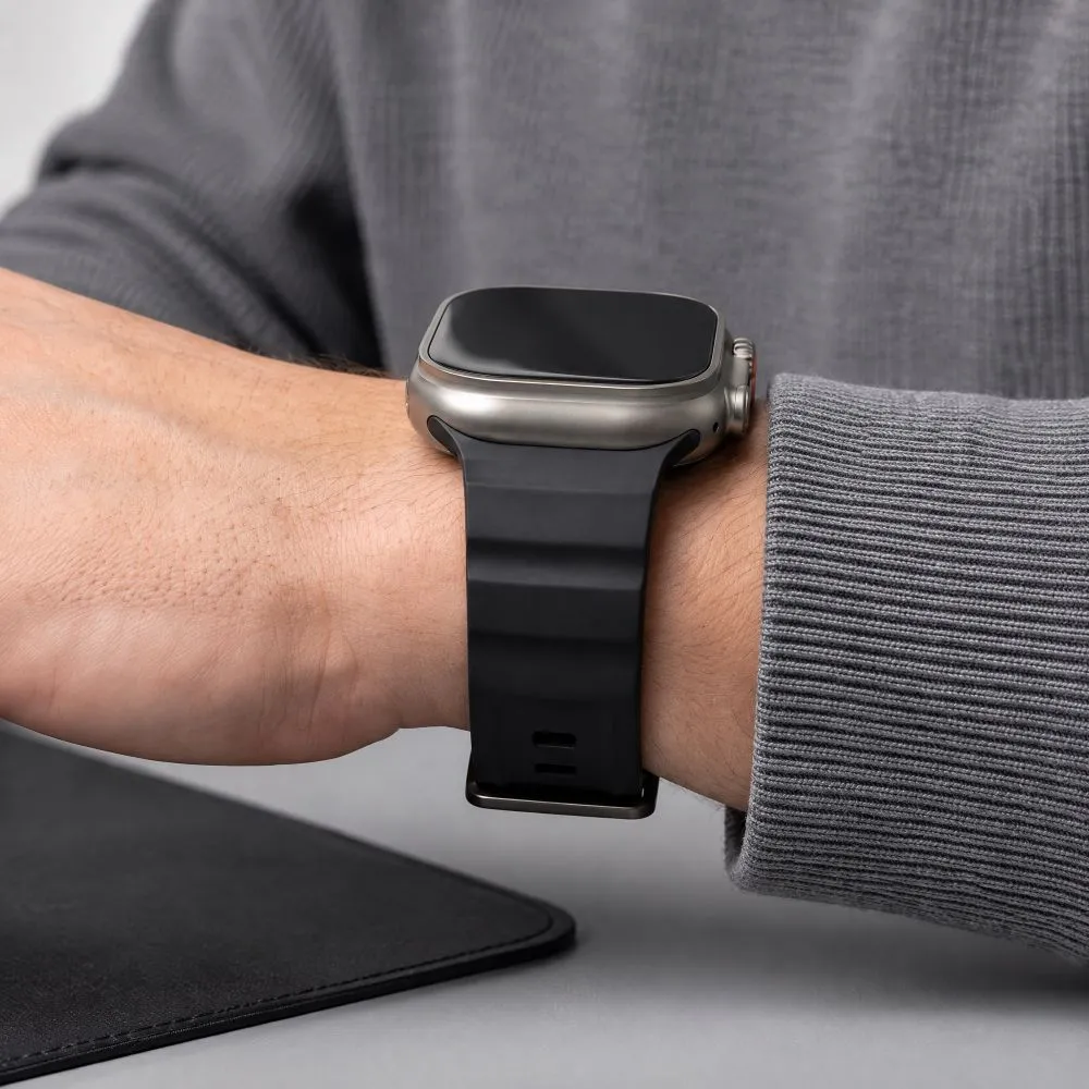 Apple Watch 12 Viedpulksteņu siksniņas melns TECH-PROTECT MOTION (44/45/46 MM)