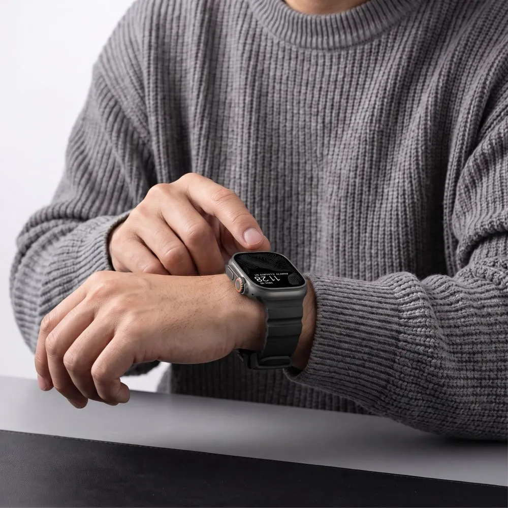 Apple Watch 12 Viedpulksteņu siksniņas melns TECH-PROTECT MOTION (44/45/46 MM)
