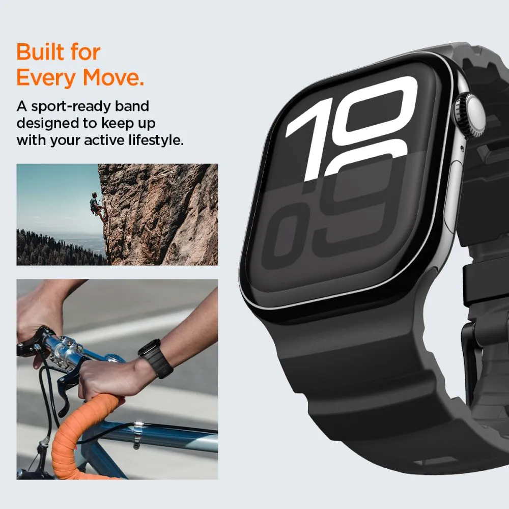 Apple Watch 12 Viedpulksteņu siksniņas melns SPIGEN WBS2 BAND (44/45/46 MM)