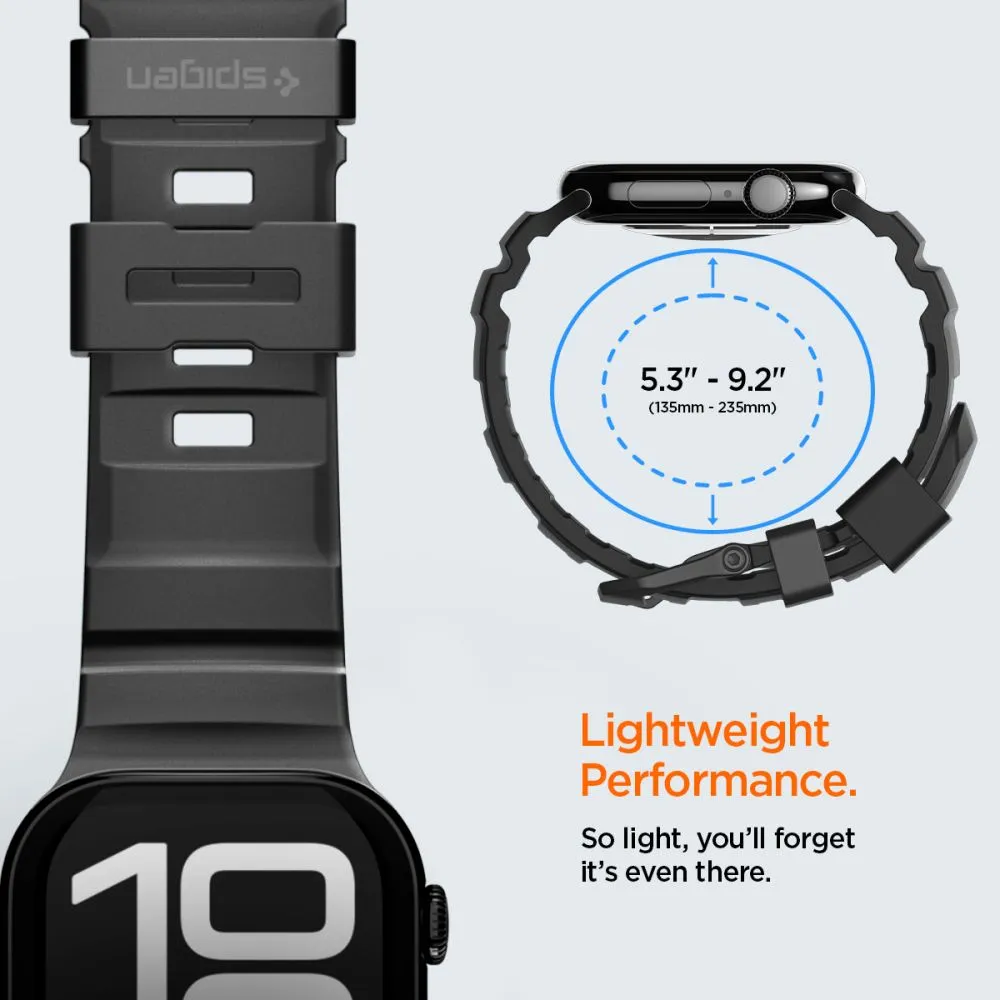 Apple Watch 12 Viedpulksteņu siksniņas melns SPIGEN WBS2 BAND (44/45/46 MM)