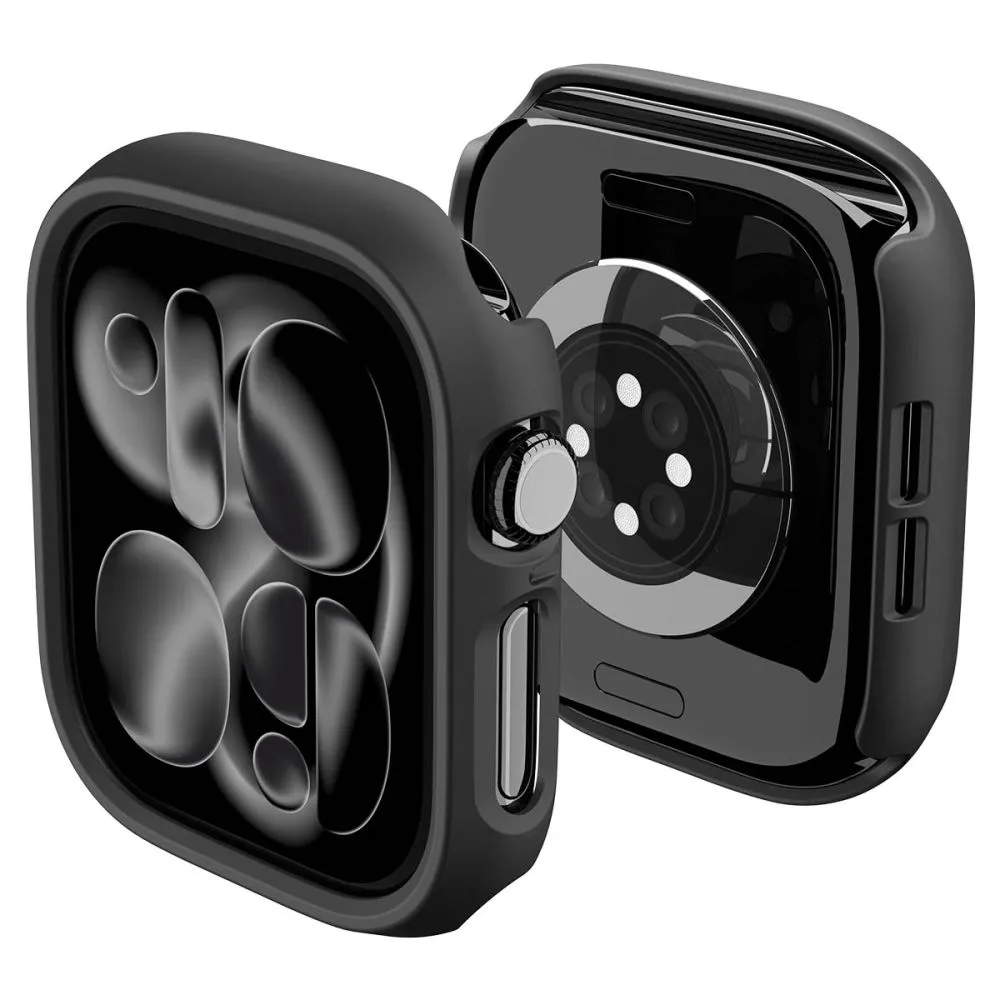 Apple Watch 12 Skyddsfodral och cases svart SPIGEN THIN FIT (46 MM)