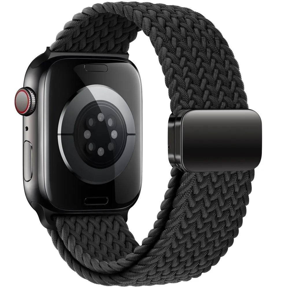 Apple Watch 12 Viedpulksteņu siksniņas melns TECH-PROTECT NYLONMAG (40/41/42 MM)