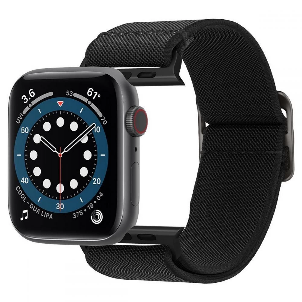 Apple Watch 12 Viedpulksteņu siksniņas melns SPIGEN FIT LITE (44/45/46 MM)