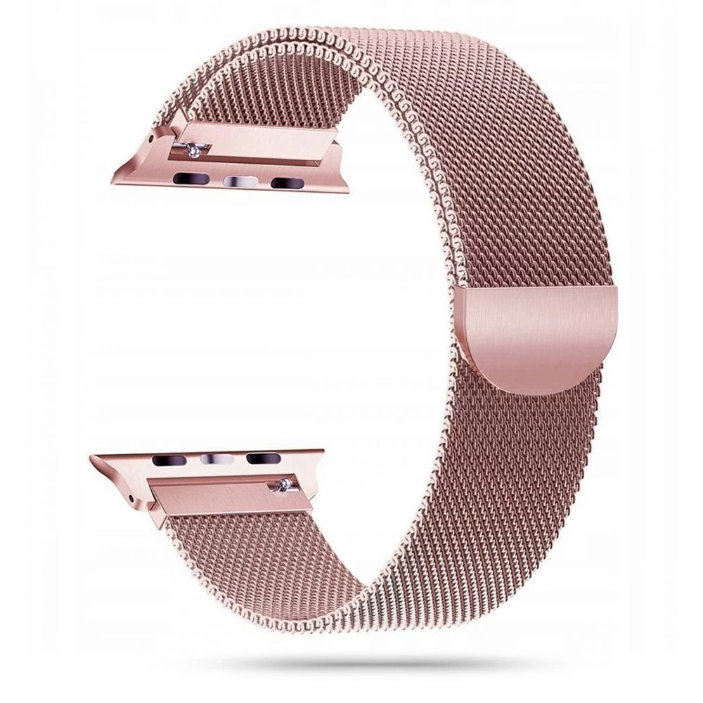 Apple Watch 12 Viedpulksteņu siksniņas rozā zelta TECH-PROTECT MilaneseBand (44/45/46 MM)