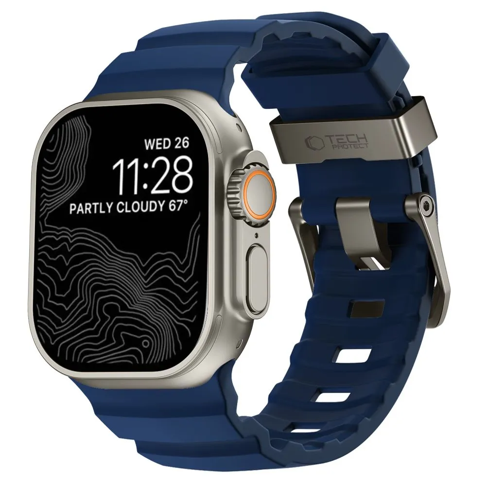 Apple Watch 12 Viedpulksteņu siksniņas zils TECH-PROTECT MOTION (44/45/46 MM)