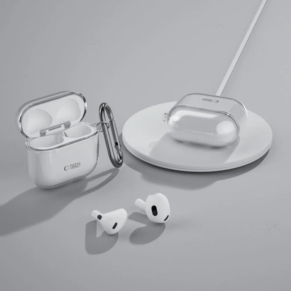 Apple AirPods 5 Aizsargvāciņi un maciņi caurspīdīgs TECH-PROTECT FLEXAIR
