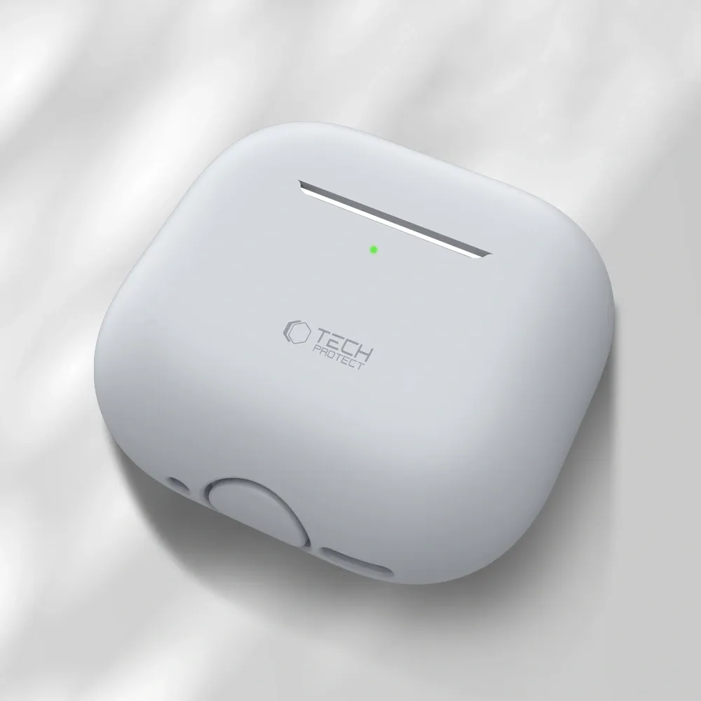 Apple AirPods 5 Aizsargvāciņi un maciņi pelēks TECH-PROTECT SILICONE