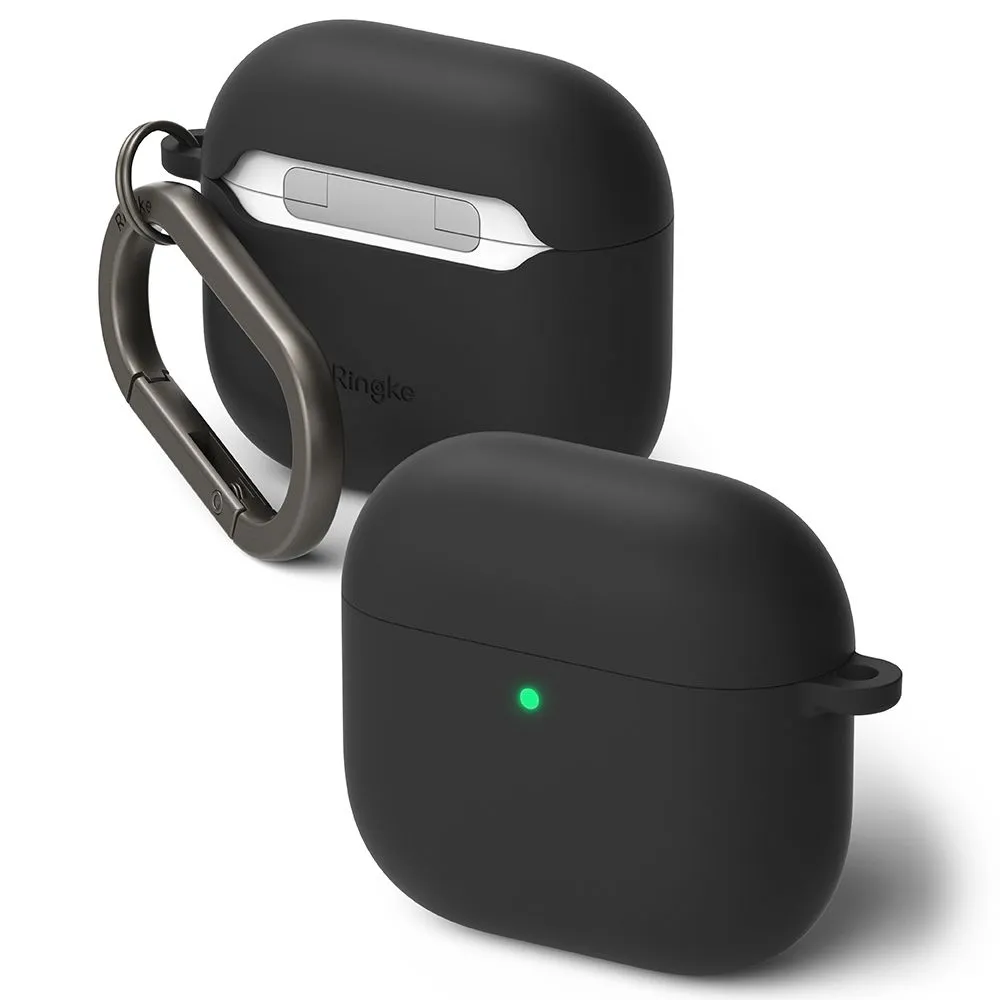 Apple AirPods 5 Aizsargvāciņi un maciņi melns RINGKE SILICONE