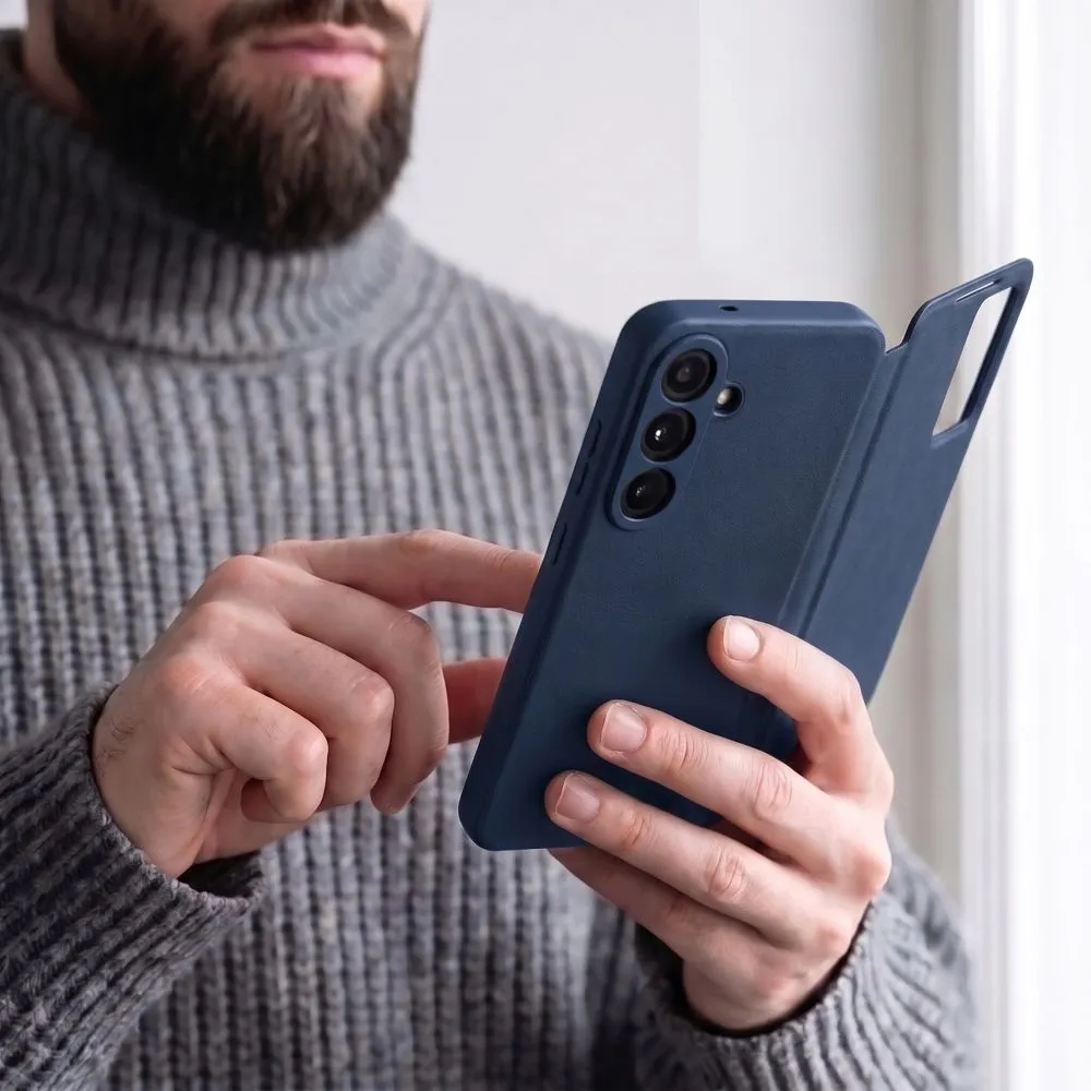 Samsung Galaxy S26 FE Telefona maciņš zils TECH-PROTECT SMART WALLET
