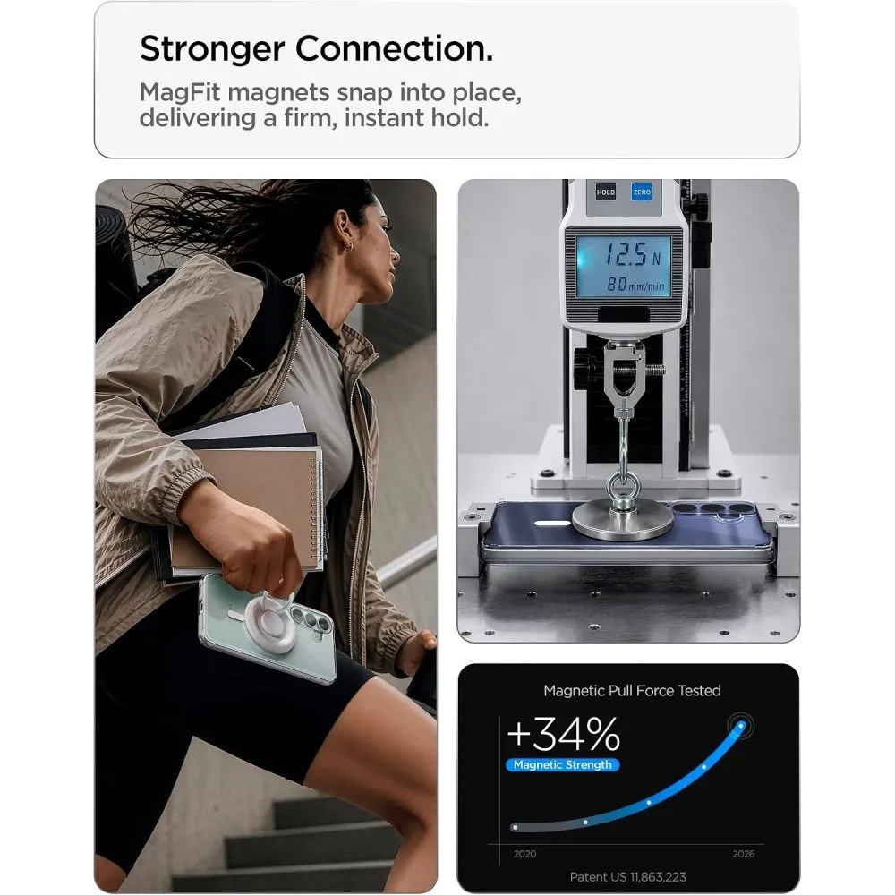 Samsung Galaxy S26 FE Telefona vāciņš caurspīdīgs SPIGEN ULTRA HYBRID MAG MAGSAFE
