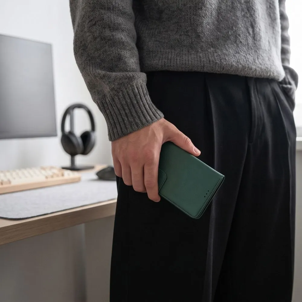 Xiaomi RedMi Note 17 Pro 5G Telefona maciņš zaļš TECH-PROTECT WALLET