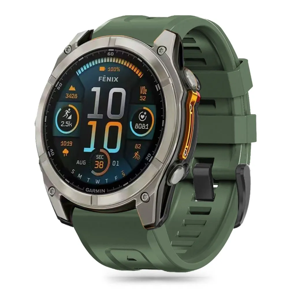 Garmin Fenix 9 / PRO Viedpulksteņu siksniņas zaļš TECH-PROTECT SILICONE (43 MM)