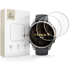 Garmin Fenix 9 / 9 PRO viedpulksteņa aizsargstikls TECH-PROTECT GLASS FIT+ 2-PACK Garmin Fenix 9 Pro (47 MM)