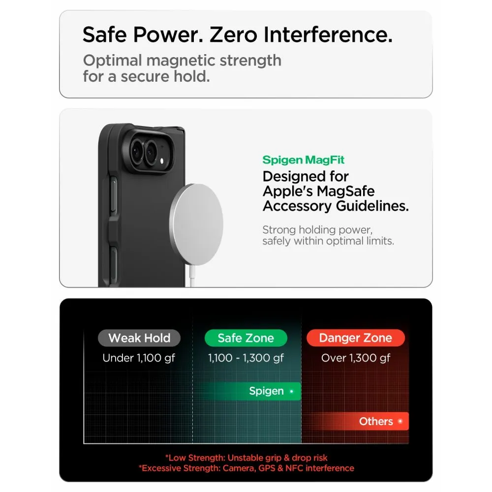 Apple iPhone Duo Telefona vāciņš melns SPIGEN TOUGH ARMOR MAG MAGSAFE