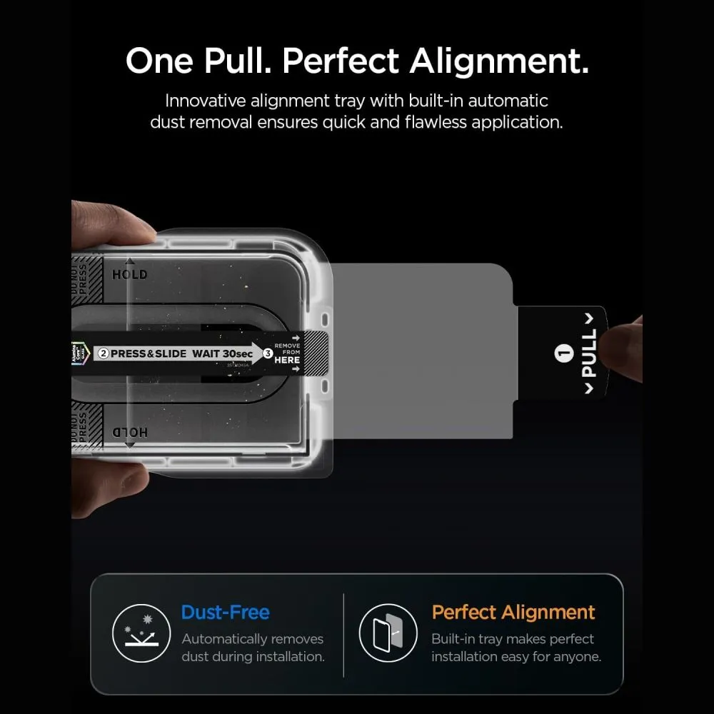 Apple iPhone Duo Aizsargstikls SPIGEN GLAS.TR EZ FIT PRO AC PRIVACY (2-PACK)