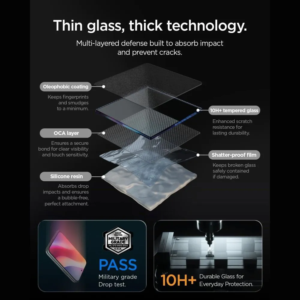 Apple iPhone Duo Aizsargstikls SPIGEN GLAS.TR EZ FIT PRO AC